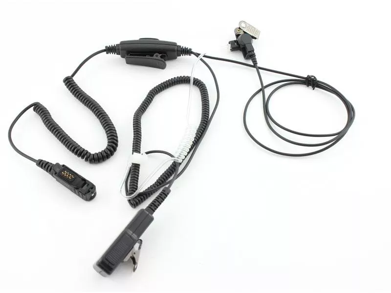 Schallschlauch-Headset 2 Kabel-Lösung für Motorola