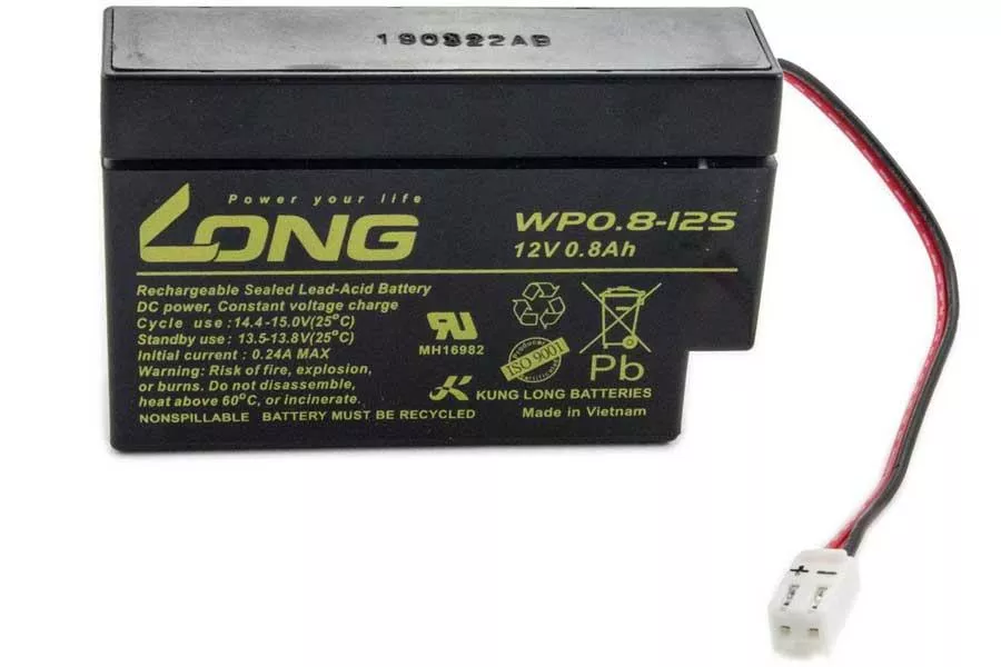 Long Bleiakku WP0.8-12S - 12V 0,8Ah - JST Stecker