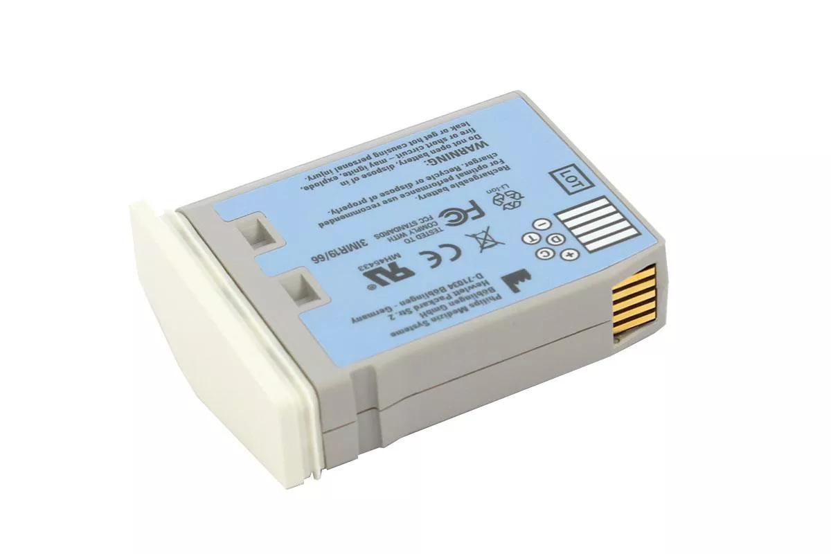 Akku für Philips IntelliVue MP2, X2, M3002A, M8102, M4607A, Rückseite