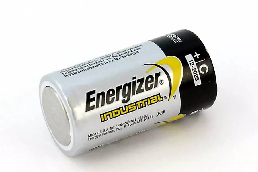Battery, Energizer Industrial, Baby, C, LR 14, Alkaline
