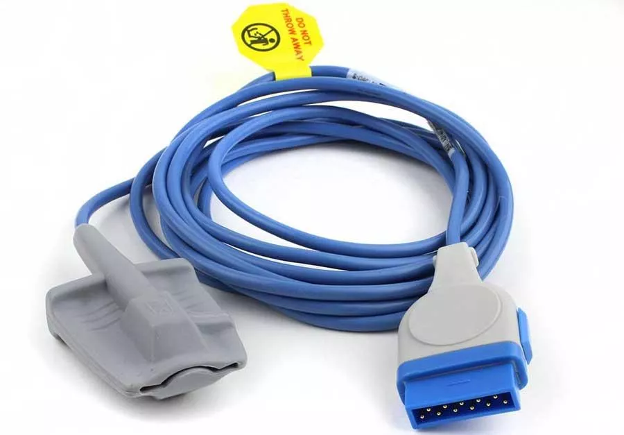 SpO2 Soft Fingersensor für Erwachsene 3m für GE-Medical (Datex/Ohmeda) S/5, i4 Module (TS-SA4-GE)