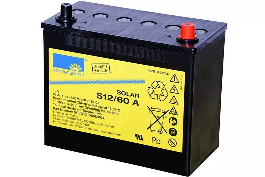 Sonnenschein Bleiakku Dryfit Solar S12/60A - 12V 60Ah
