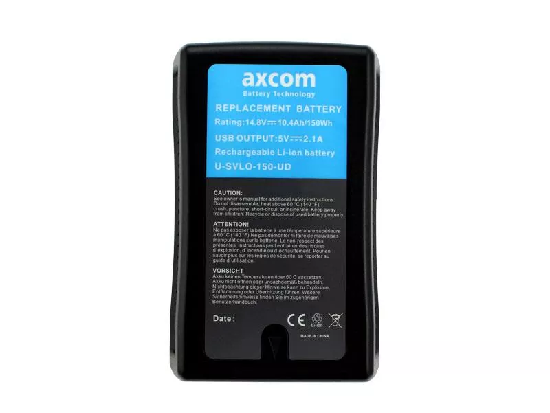 V-Mount Akku für Sony BP-L40 mit USB und D-Tap