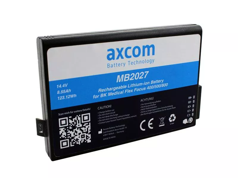 Li-Ion Akku für BK Medical Flex Focus 400/500/800 - 14,4V/8,55Ah (UA1225)