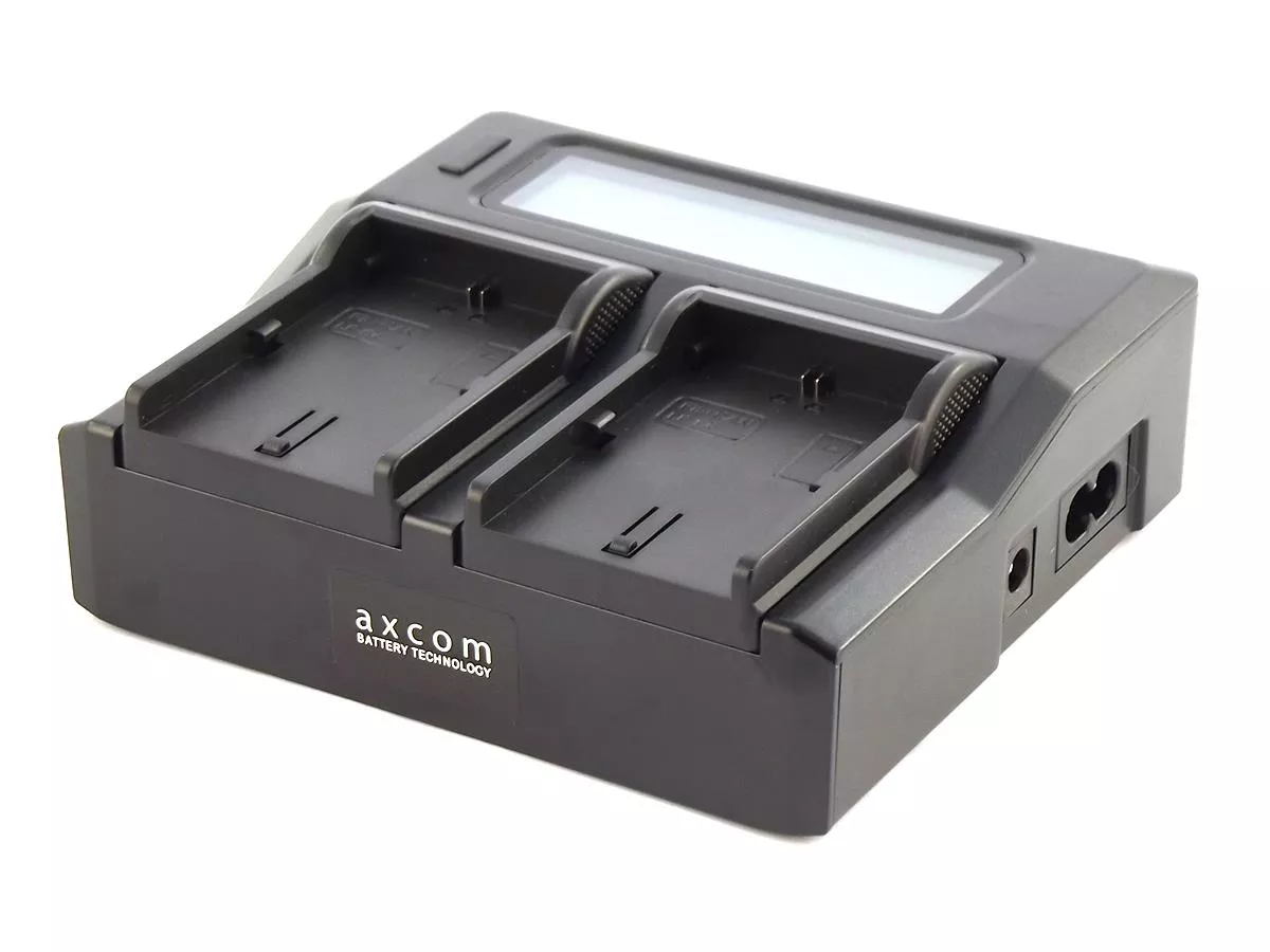 Doppel-Tischladegerät LCD Anzeige für Canon Akku LP-E6