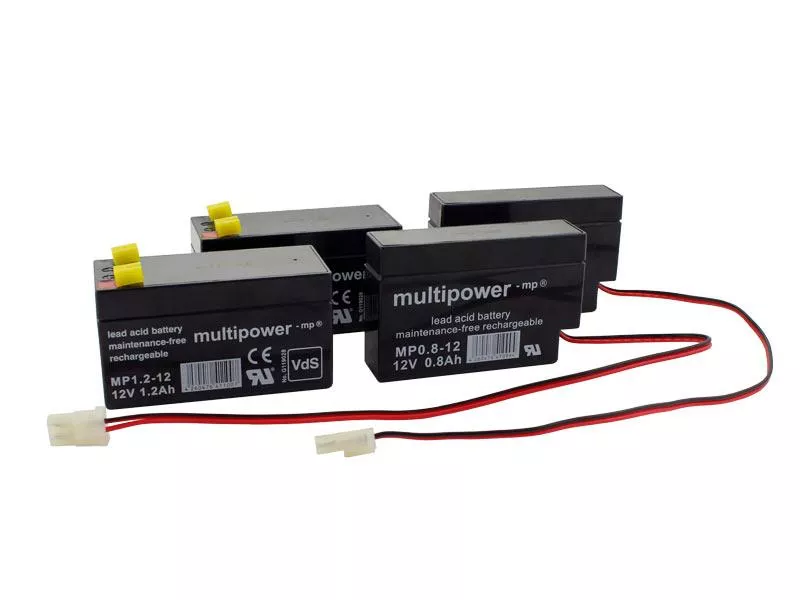 Blei Akkubundle passend für Hill-Rom Avantguard 1265 2 x 12V 1,2Ah + 2 x 12V 0,8Ah LI159AX/ 1600