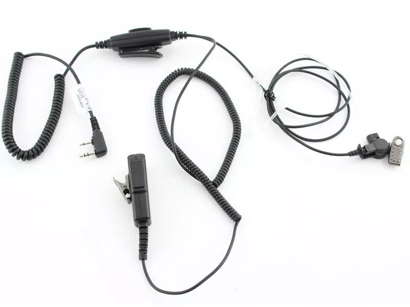 Schallschlauch-Headset für Kenwood Funkgeräte der Serien TK250, TK260, TK270, TK360, TK370, TK2170, TK3170