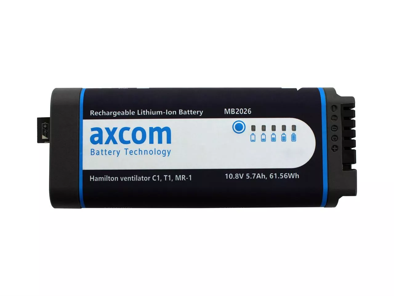 Li-Ion Akku für Hamilton Beatmungsgerät C1, T1, MR-1, 10.8V/ 5.7AH