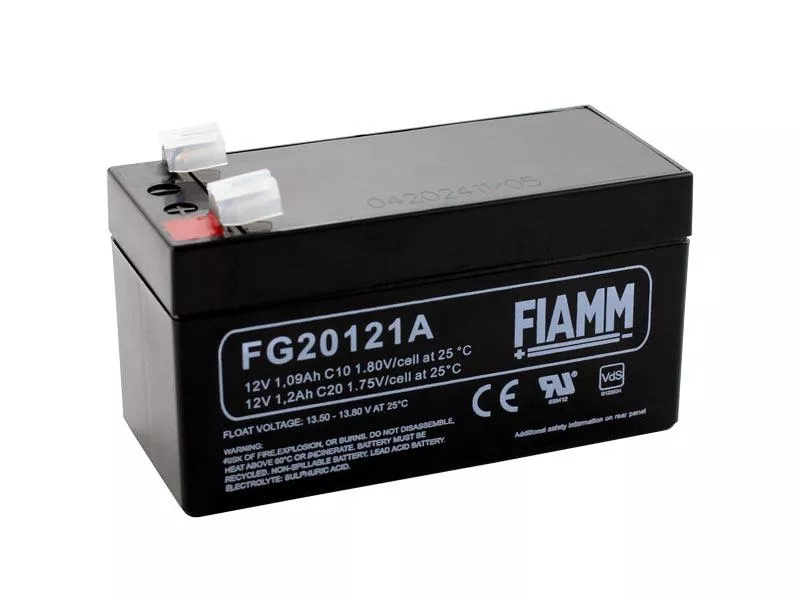 PB-Akku FIAMM FG20121A - 12V/1,2AH (VDS) - schmale Baufrom 42 mm