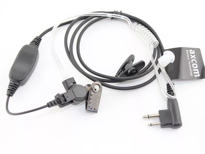 Headset mit Schallschlauch 1 Kabel-Lösung für Motorola GP300, CP040, DP1400, R2 Doppelklinkenstecker