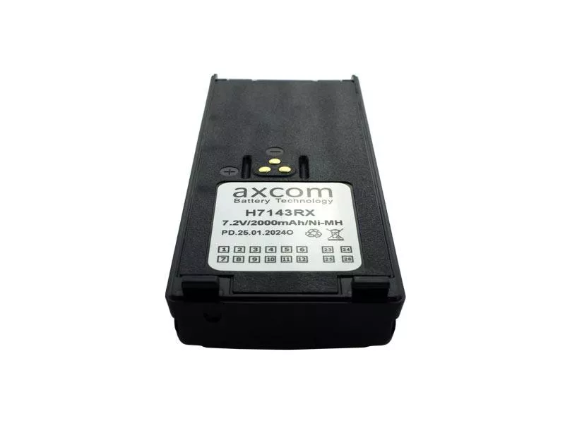 Kontakte des Axcom Akkus H7143RX für Motorola FUG11B/GP900/GP1200 