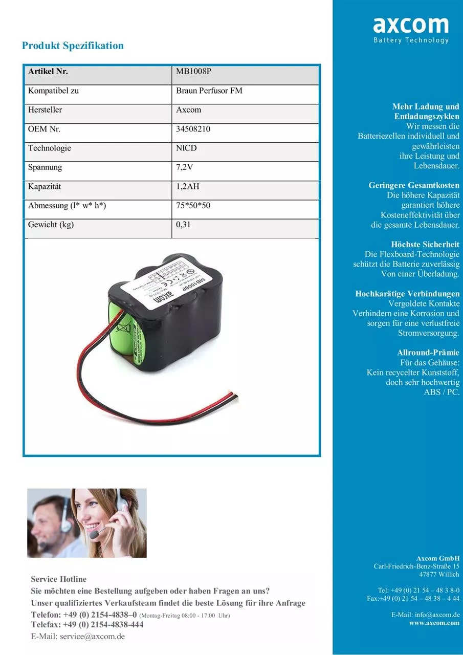 Datenblatt für MB1008P