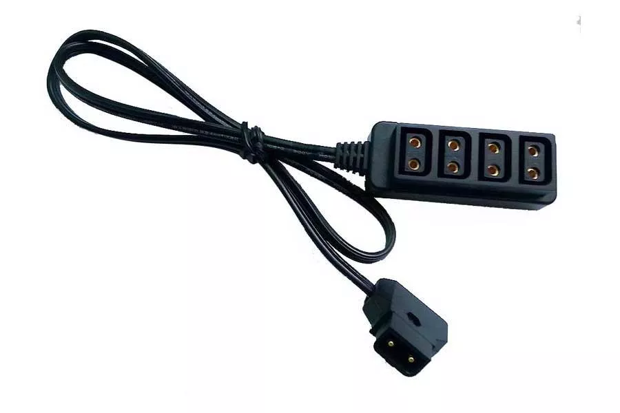 D-Tap 12V 10A 4 fach Stecker 60 cm Anschlußleitung