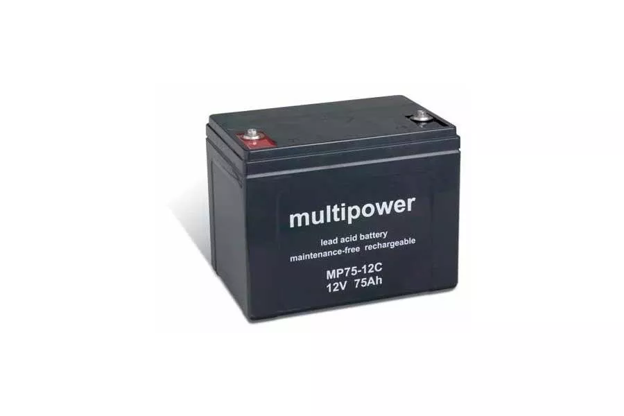 MULTIPOWER Bleiakku MPC75-12 - 12V 75Ah (zyklenfest)