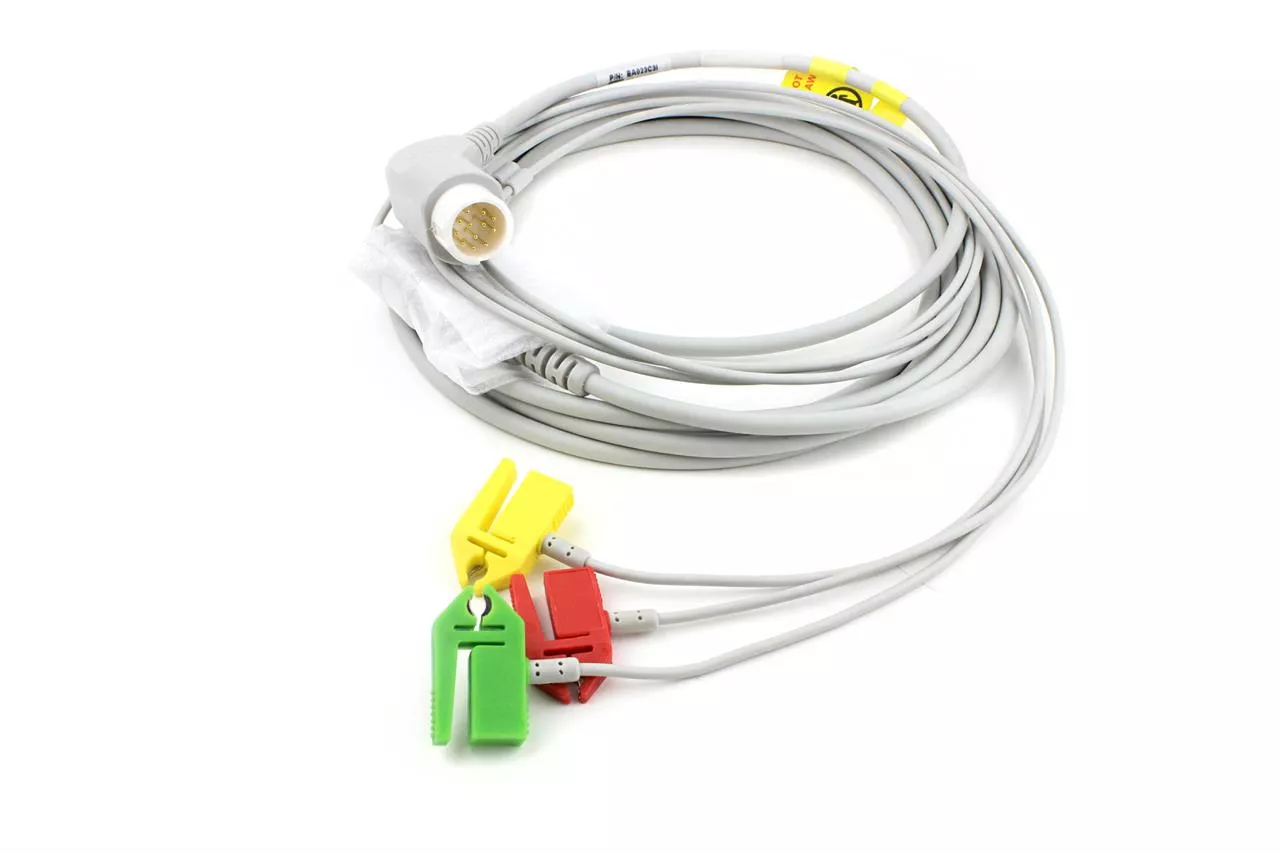 3-adriges EKG Kabel, Sensor und Stammkabel in einem 