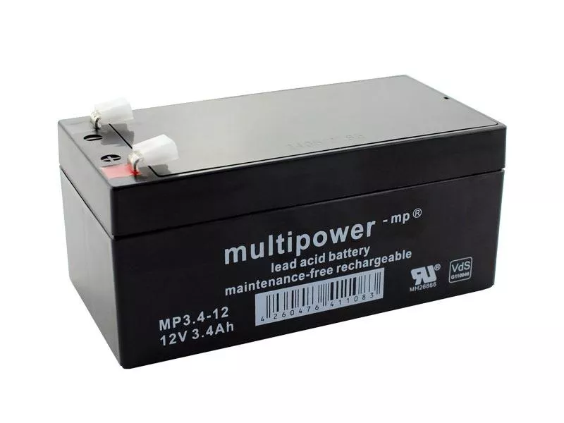 Multipower Bleiakku MP3,4-12 - 12V 3,4Ah (VdS)