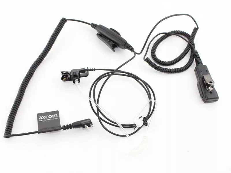 Schallschlauch-Headset 2-Kabel mit Bajonettanschluss, Mikro, PTT für Motorola GP300, CP040, DP1400,