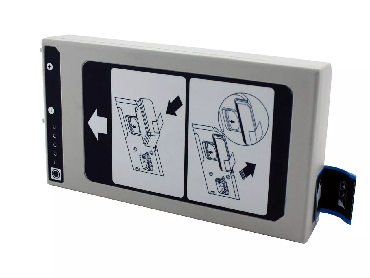 Akku für Philips Efficia DFM100 Defibrillator, Rückseite