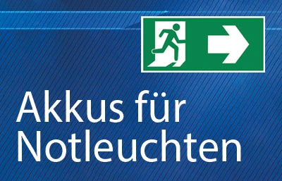 Akkus für Notleuchten